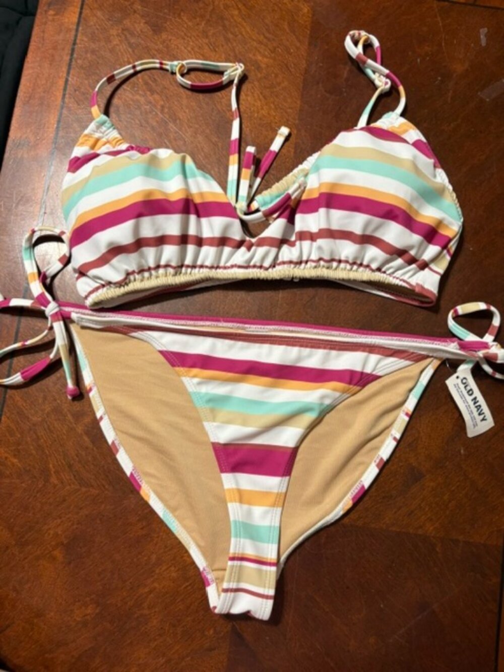 Old Navy Striped Bikini size L